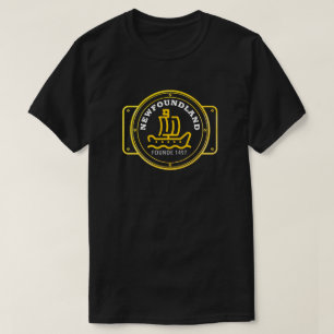 Newfoundland grundade 1497 Old Sailing Frakt Graph T Shirt