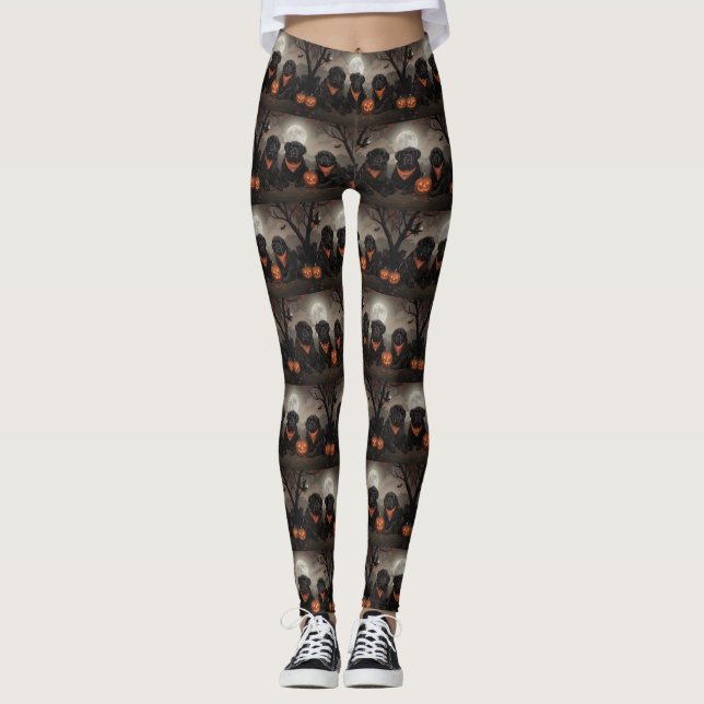 Newfoundland Halloween Kuslig Leggings (Framsida)