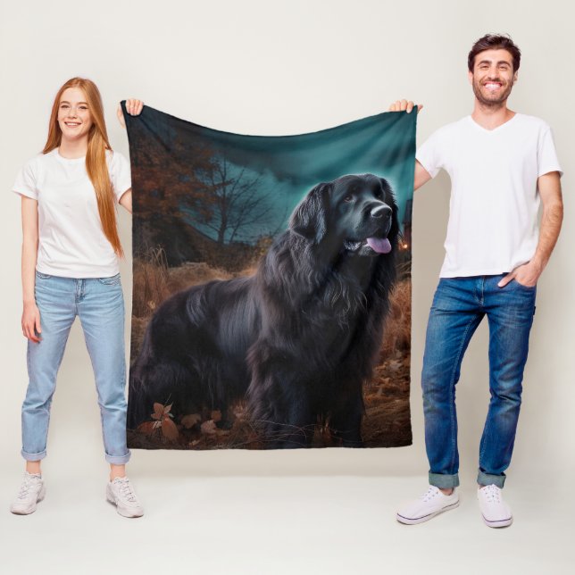 Newfoundland Halloween Scary Fleecefilt (På plats)