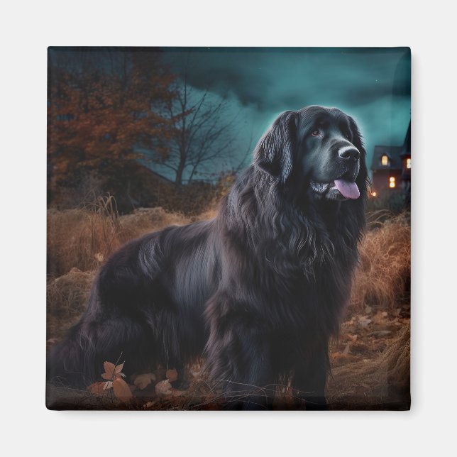 Newfoundland Halloween Scary Magnet (Framsidan)
