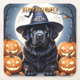 Newfoundland Halloween Underlägg Papper Kvadrat
