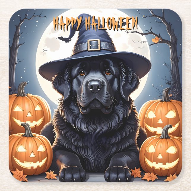Newfoundland Halloween Underlägg Papper Kvadrat (Framsidan)
