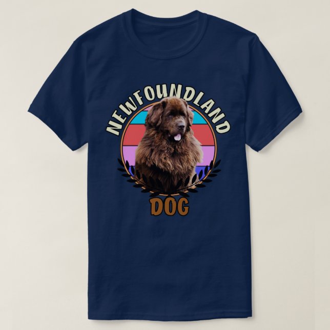 Newfoundland hund1 t shirt (Design framsida)