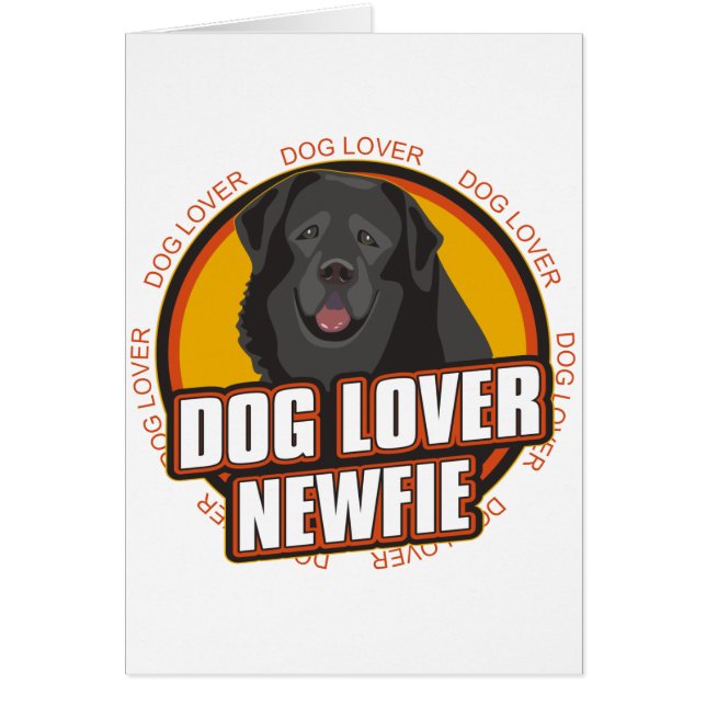 Newfoundland Hund älskare Hälsningskort (Framsidan)