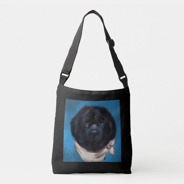 Newfoundland Hund Axelväska (Framsida)
