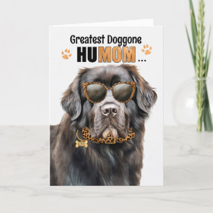 Newfoundland Hund Best HuMOM Aldrig Mors dag Helgkort