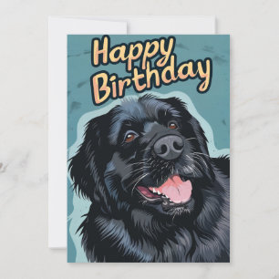 Newfoundland hund Birthday Julkort