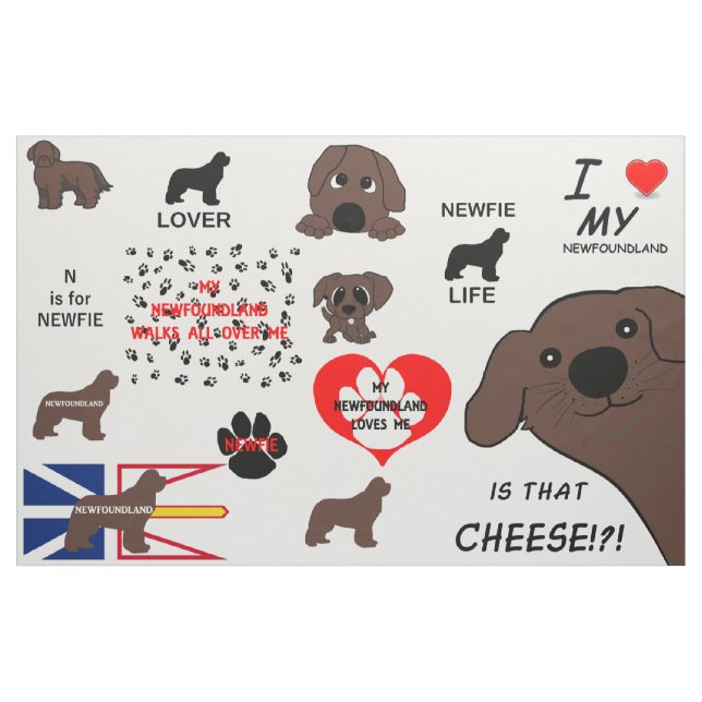 Newfoundland Hund Brun Är Det Ost Tyg (Yard)