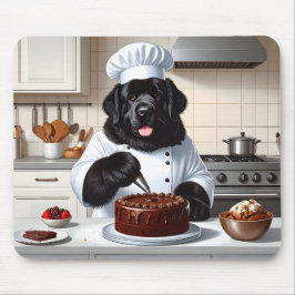 Newfoundland Hund Chef Icing Cake Musmatta
