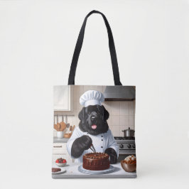 Newfoundland Hund Chef Icing Cake Tygkasse