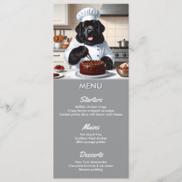 Newfoundland Hund Chef Meny