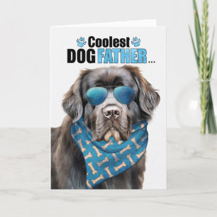 Newfoundland Hund Coolest Pappa AldriFars dag Helgkort