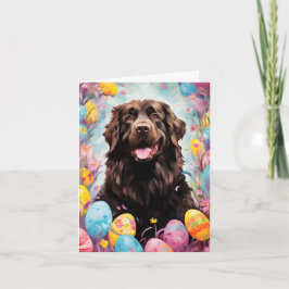 Newfoundland hund Glad påsk Kort