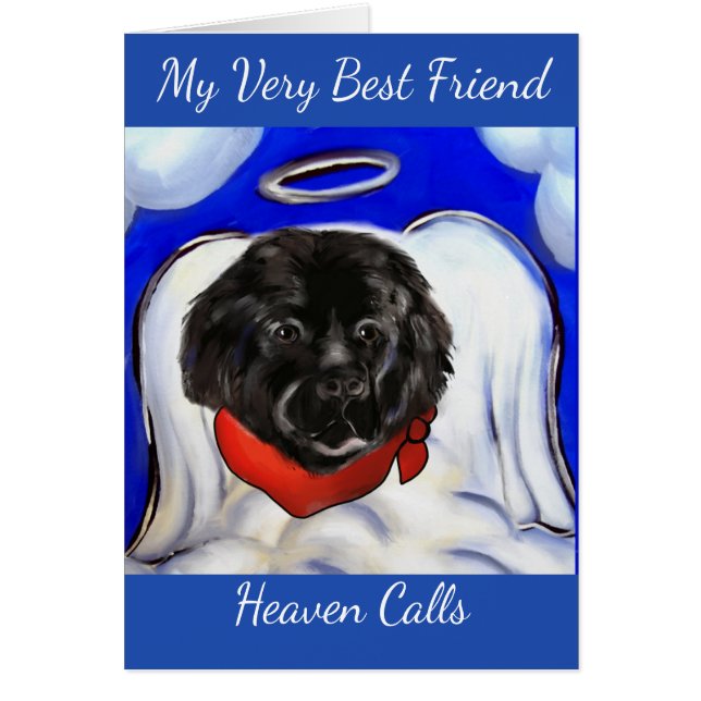 Newfoundland Hund Hälsningskort (Framsidan)