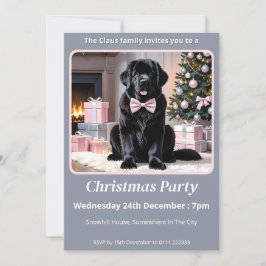 Newfoundland Hund jul Inbjudningar
