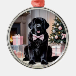 Newfoundland Hund jul Julgransprydnad Metall