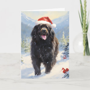Newfoundland hund jul kort