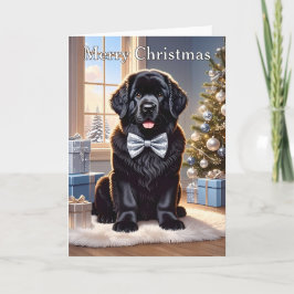 Newfoundland Hund jul Kort