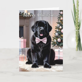 Newfoundland Hund jul Kort