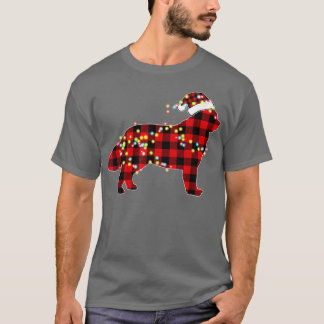 Newfoundland Hund jul Red Play Pajamas T Shirt