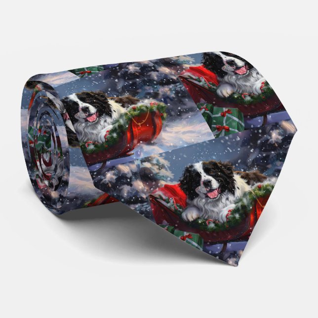 Newfoundland Hund jul Slips (Rullad)