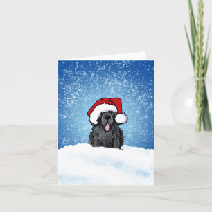 Newfoundland Hund-julkort Tack Kort