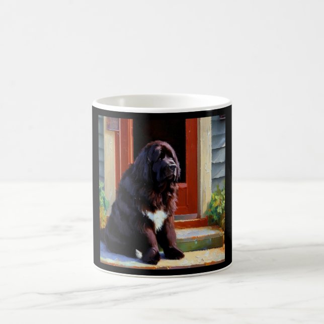 Newfoundland Hund Kaffemugg (Center)