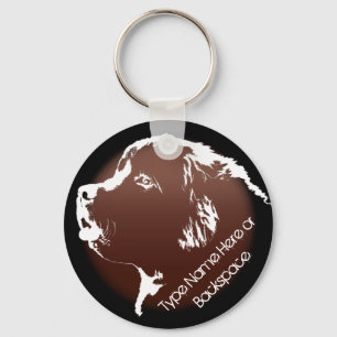 Newfoundland Hund Keychain Newfoundlander Art Gift Nyckelring