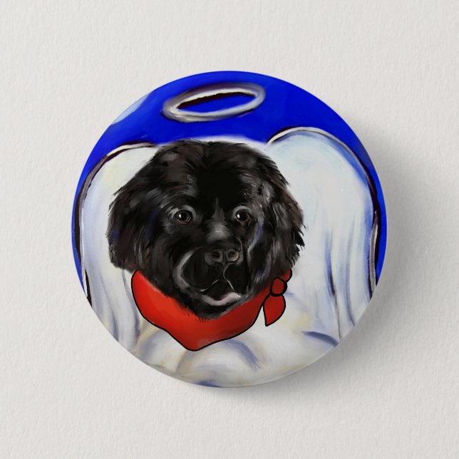 Newfoundland Hund Knapp (Framsida)