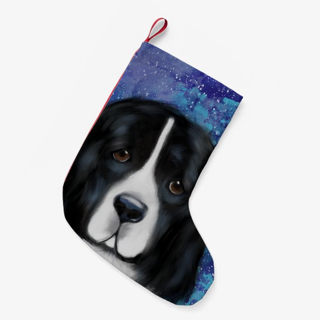 Newfoundland Hund Liten Julstrumpa (Framsidan (Hängande))
