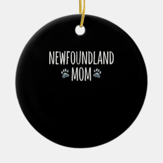 Newfoundland hund mamma | gåva från hund älskare t julgransprydnad keramik