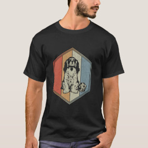 Newfoundland Hund med utstressad design Retro Newf T Shirt