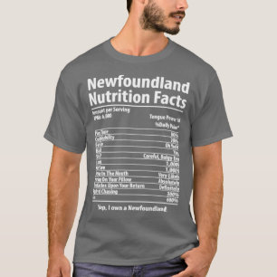 Newfoundland Hund Nutrition Facts 1 T Shirt