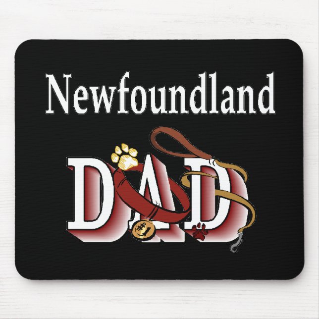 Newfoundland Hund Pappa Gifts Musmatta (Framsidan)