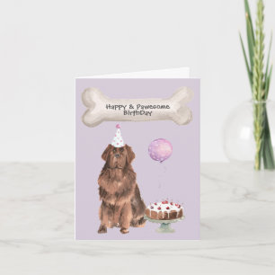 Newfoundland Hund Party Helgkort
