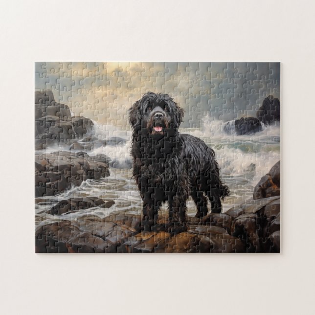 Newfoundland hund pussel (Horisontell)