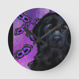Newfoundland Hund Rund Klocka