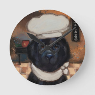 Newfoundland Hund Rund Klocka