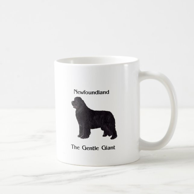 Newfoundland hund stillajätten kaffemugg (Höger)
