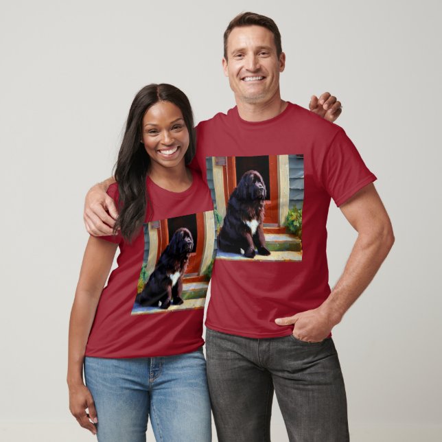 Newfoundland Hund T Shirt (Unisex)