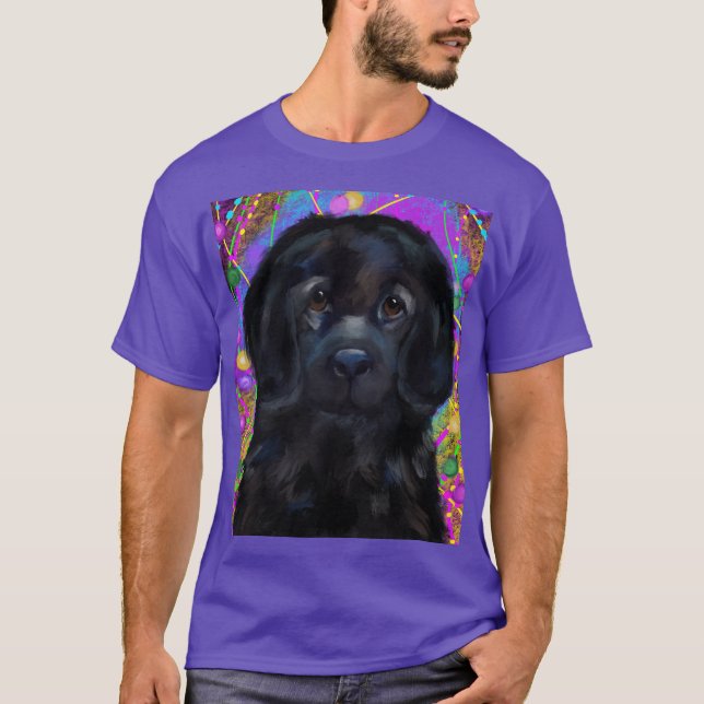 Newfoundland Hund T Shirt (Framsida)