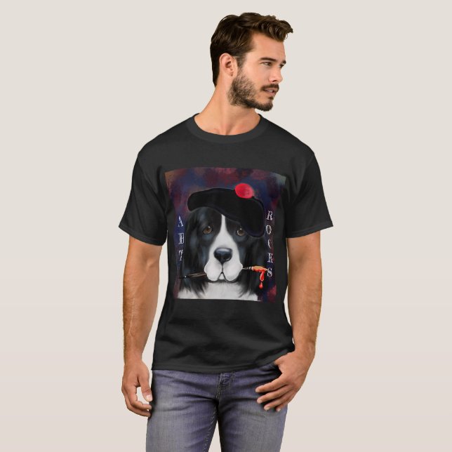 Newfoundland Hund T Shirt (Hel framsida)