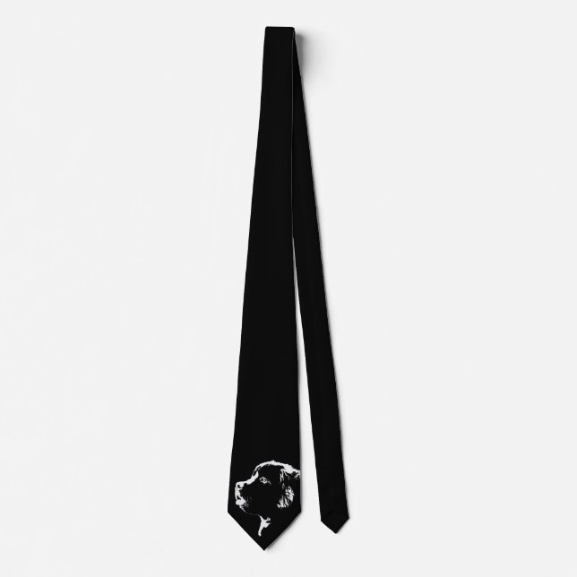 Newfoundland Hund Ties Hund älskare Neckties Anpas (Framsida)