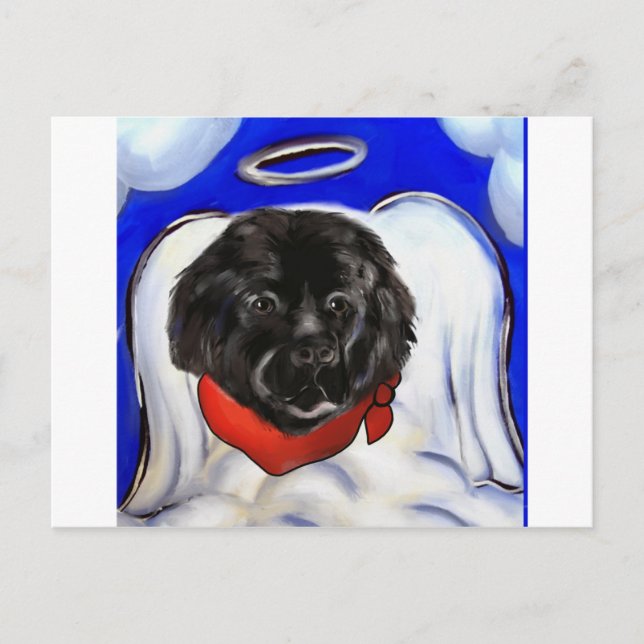 Newfoundland Hund Vykort (Framsida)