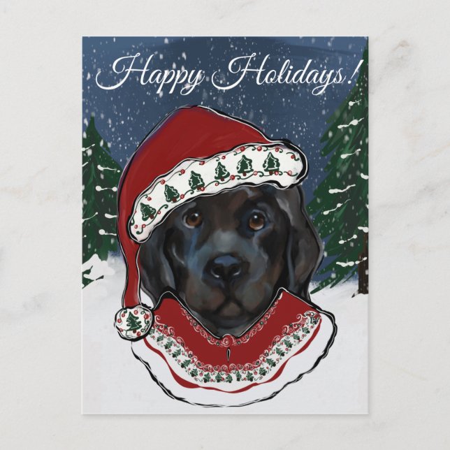 Newfoundland Hund Vykort (Framsida)