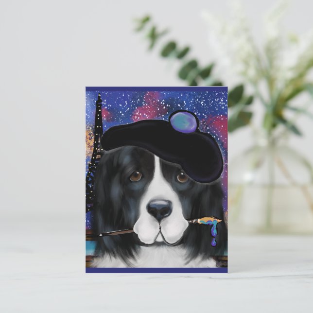 Newfoundland Hund Vykort (Stående Fram)
