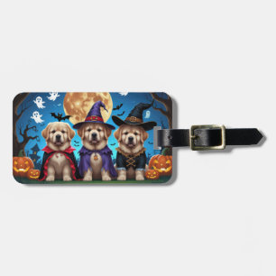 Newfoundland Hundar Pumpkin Halloween Funny Bagagebricka