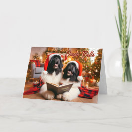 Newfoundland Hundar Singing jul Card Helgkort