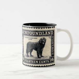 Newfoundland hundgåvor Två-Tonad mugg