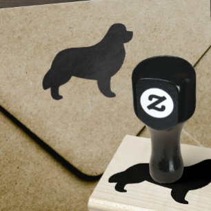 Newfoundland hundSilhouette Stämpel
